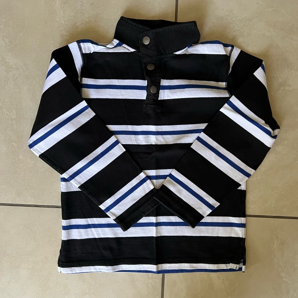 Striped Black and White Kids Shirt
